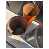 Retro MCM orange fireplace