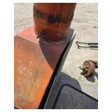 Retro MCM orange fireplace