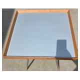MCM square metal top table