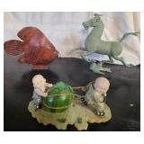 Assortment of statues