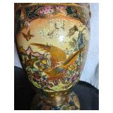 Vintage Rare Japanese Satsuma Hand painted Porcelain Vase