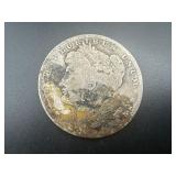 Obscured Date Morgan Silver Dollar