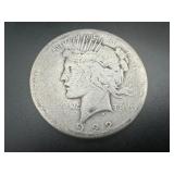 1922-S Peace Silver Dollar