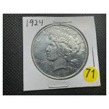 1924 Peace Silver Dollar