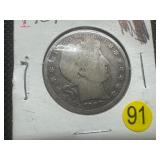 1909 Silver Barber Half Dollar