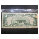 1963 Red Seal $5 Bill