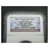 17th President 2011S $1 Andrew Jackson Early Release NGC PF 69 Ultra Cameo