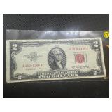1953 Red Seal $2 Bill