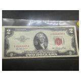 1953 Red Seal $2 Bill