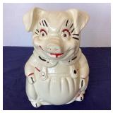 Vintage American Bisque Pig Cookie Jar