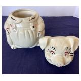 Vintage American Bisque Pig Cookie Jar