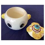 Pair of Vintage Pixie Eyed Cookie Jars