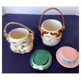 Pair Vintage Cookie Jars #2