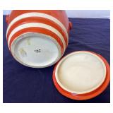 Vintage Japan Tomatoware Biscuit Jar