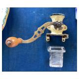 Antique Delft Wall Mounted Coffee Grinder