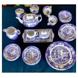 Set of Spode Blue / White "Italian" Dinnerware