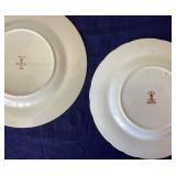 Pair of Royal Derby Porcelain Plates