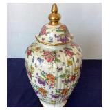 Boch Freres Keralux "Fleurs de Saxe" Urn