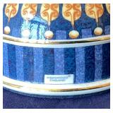 English Porcelain Egg Cups and Paperweight