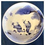 Vintage Chinese Blue / White Porcelain Plate