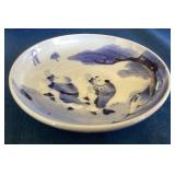 Vintage Chinese Blue / White Porcelain Plate