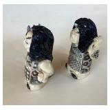 Pair of Vintage Japanese Two-Faced Netsukes #1