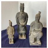 Set of Chinese Terra Cotta Warrior Figures