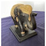 Gilded Bronze Elephant Figure