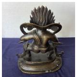 Antique Bronze Tibetan Buddhist Deity Sculpture