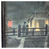 Antique Japanese Watercolor Painting