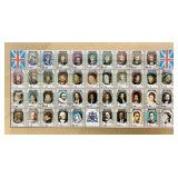 Framed Sheet of Commemorative Stamps: "Kings and Queens of England"