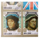 Framed Sheet of Commemorative Stamps: "Kings and Queens of England"