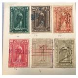 Group of 28 Vintage U.S. Internal Revenue Documentary Stamps