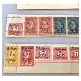 Group of 28 Vintage U.S. Internal Revenue Documentary Stamps