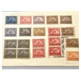 Group of 20 Vintage U.S. Internal Revenue Documentary Stamps