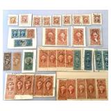 Group of 38 Vintage U.S. Internal Revenue Documentary Stamps