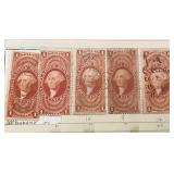 Group of 38 Vintage U.S. Internal Revenue Documentary Stamps