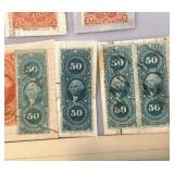 Group of 38 Vintage U.S. Internal Revenue Documentary Stamps