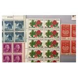 Group of Vintage Unused Stamp Blocks #2