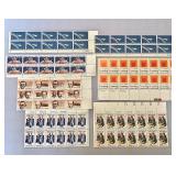 Group of Vintage Unused Stamp Blocks #2