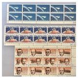 Group of Vintage Unused Stamp Blocks #2