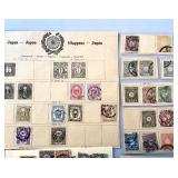Group of Early Japanese Postage Stamps