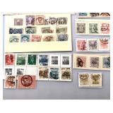 Group of Early Japanese Postage Stamps