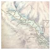 Framed Map: Wineries of the Napa Valley Vintners Assn.