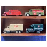 Group of 3M Truck Models with Wall Display Shelf #1