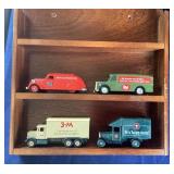 Group of 3M Truck Models with Wall Display Shelf #1