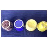 Group of 4 Small Vintage McCoy Flowerpots