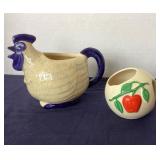 Pair of Vintage Pottery Pitchers