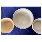 Group of 3 Vintage Stoneware Bowls