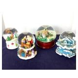 Group of 4 Snow Domes